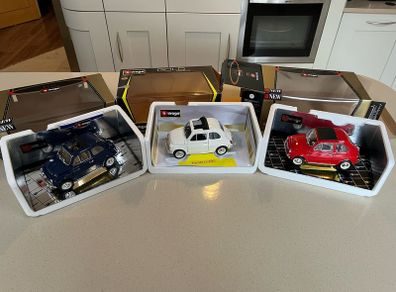 Fiat 500 Collection 1/16 -1/18 Burago