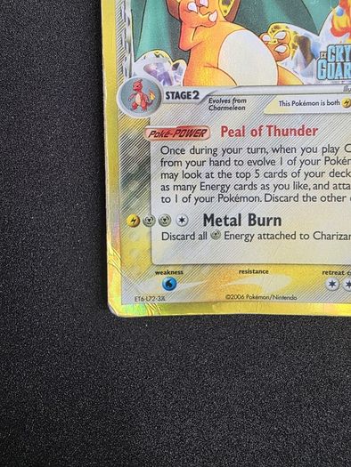 Pokemon Ex Crystal Guardians stamped Charizard