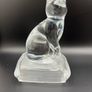 Pair of vintage crystal sculptures crafted by Cristal D'Arques Image 4