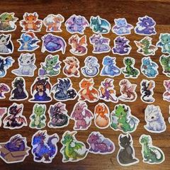 50pcs Dragon Stickers Decals