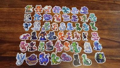 50pcs Dragon Stickers Decals