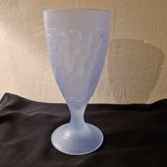 Blue frosted glass made in France