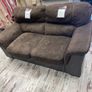 Brown suede 2 seater sofa Image 2
