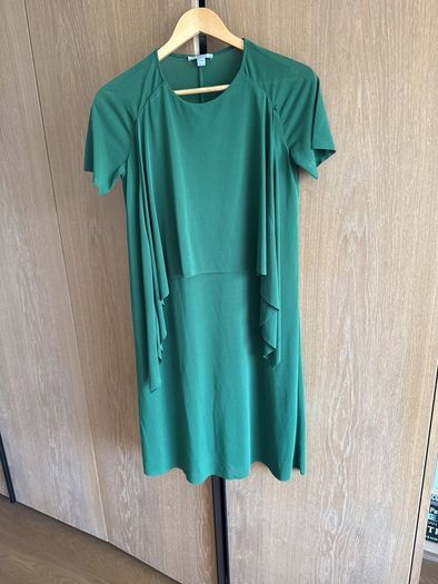 Cos green drape front dress size XS (8)