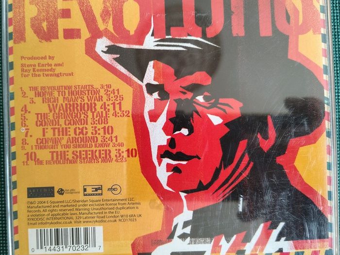 Steve Earle - The Revolution Starts Now CD (2004) Country Folk Rock EX+