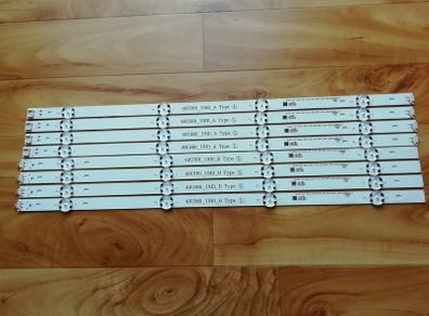 New 8pcs/set Led Backlight Strip For Lg Innotek 15.5y 49inch 49uh61_uhd_a B Type 49uh601v 49uh620v 49uh603v 49uh610v Eay63192605