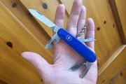 Vintage Elinox Stamp Discontinued Victorinox 91mm Standard model with Modern handles installed