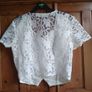 Beautiful White Lace Top, Size 12 Image 5