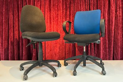 Pair of office chairs