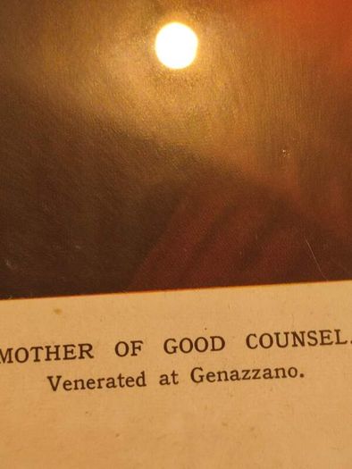 Wall Hanging Mother Of Good Counsel Venerated At Genazzano Image Print Catholic Mother Of Good Counsel Venerated At Genazzano Glass Covered Without Frame.