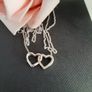 New in Box silver pendant with real diamonds Image 2