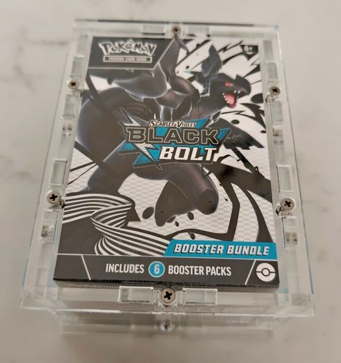 Pokemon TCG Scarlet and Violet Black Bolt Booster Bundle Sealed and Premium Acrylic Case