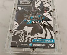 Pokemon TCG Scarlet and Violet Black Bolt Booster Bundle Sealed and Premium Acrylic Case