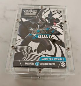 Pokemon TCG Scarlet and Violet Black Bolt Booster Bundle Sealed and Premium Acrylic Case