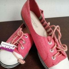Escape. Orange canvas shoes, new with tags.