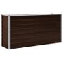 Garden Raised Bed Brown 160x40x77 cm Galvanised Steel Image 3