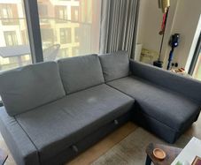 IKEA FRIHETEN Sofa Bed with Storage Dark Grey Very Good Condition