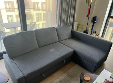 IKEA FRIHETEN Sofa Bed with Storage Dark Grey Very Good Condition