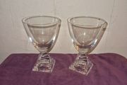 Set of 2 transparent Cristal d'Arques glasses by J.G. Durand