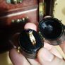 18 ct gold ring with Sapphire stone and 16 brilliant cut diamonds Image 9
