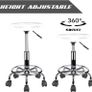 Ergonomic Rolling Work Stool Swivel Stool Bar Stool Practice Stool Roller Stool Height Adjustable Image 2