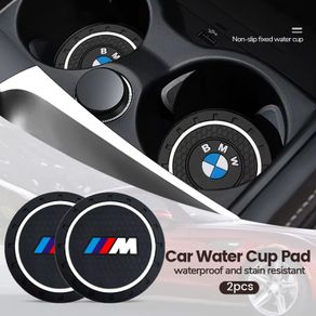 2Pcs BMW M Performance Silica Gel Car Coaster Water Cup Anti-slip Pad Auto Accessories For BMW X1 X2 X3 X5 X4 X6 X7 G30 G20 G32 G11 G12 F40 F30 F2