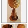 Vintage chalice hand carved goblet Image 6
