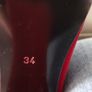 Raspberry Red Velvet Shoes SIZE 2 NEW Image 6