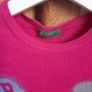 Benetton top long sleeve girls size 6-7 years pink Image 2