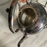 silverplate tea pot with stand Image 6
