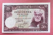 Spain  50 Pesetas  1951  Pick 141a. Scarce