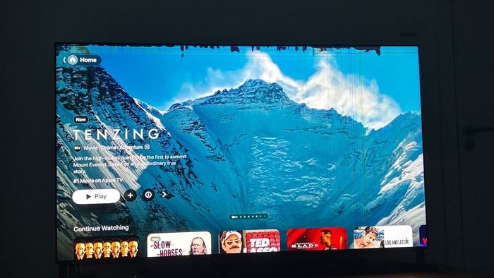 flat screen tv (with some damage to screen)