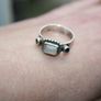 Vintage Sterling Silver 925, Mixed Gemstone Ring Image 3