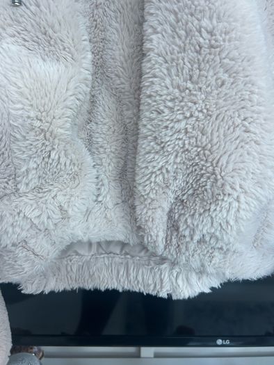 faux fur jacket from Bershka