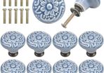 10PCS Crackle Cabinet Knob, Vintage Drawers Knobs, 34MM Kitchen Cabinet Cupboard Drawer Door Knobs, Furniture Knobs Drawer Handles, Antique Knob for Cabinet Drawer Kitchen (FREE POSTAGE)