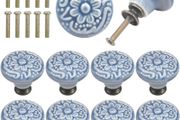 10PCS Crackle Cabinet Knob, Vintage Drawers Knobs, 34MM Kitchen Cabinet Cupboard Drawer Door Knobs, Furniture Knobs Drawer Handles, Antique Knob for Cabinet Drawer Kitchen (FREE POSTAGE)