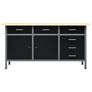 Workbench Black 160x60x85 cm Steel Image 4