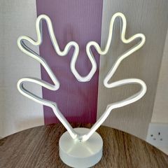 Neon Light Up Christmas Reindeer/Stag