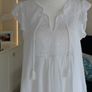 Ladies White Cotton Broderie Blouse from GAP Image 6