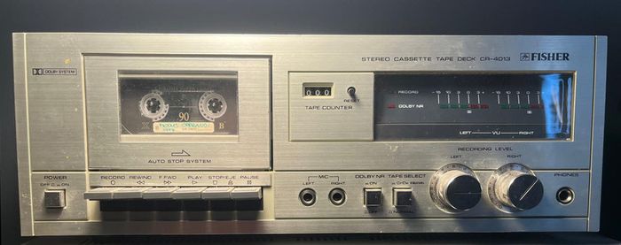 Vintage Fisher CR-4013 Stereo Cassette Deck (110V)