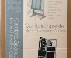 Standing Mirror/Mirrored Jewellery Cabinet BRAND NEW Unopened
