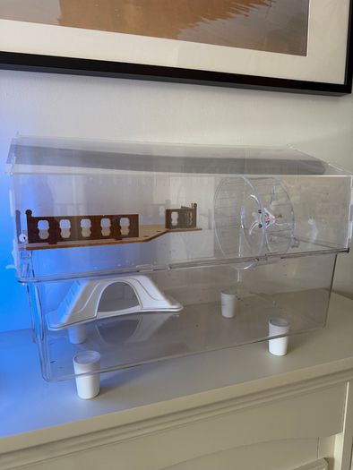 Hamster Cage with Wheel and Accessories