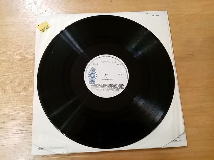 DERMOT O'BRIEN. Songs Of Ireland. Volume 2. Original Irish Pressing. LP. Vinyl. Record. Album.
