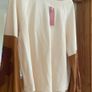 Bohemela @ Shein Cream Cotton Sweatshirt with Contrasting Sleeves  New with Tags Image 8