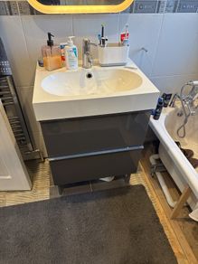 bathroom sink and vanity unit
