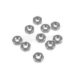 M3 Stainless Steel Solid Heavy Hex Nuts Metric Thread Nuts Never Rust 40Pcs