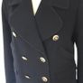 New Navy Hobbs Military Style Wool Coat/Jacket Size 10 Image 2