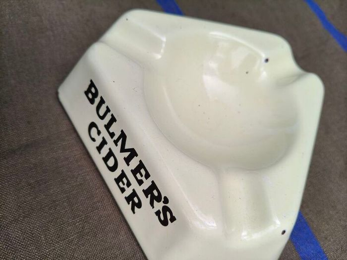 Vintage Bulmers Cider Enamel Ashtray