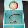 Cashel Living Red & Black Swirl Glass Candleholders Pair Boxed 17cm Image 10