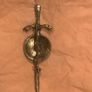 Beautiful Brooch With Green Stone Image 5